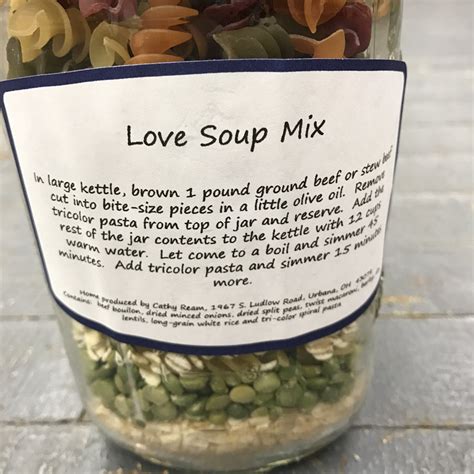 Love Soup Mix in a Jar